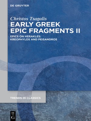 cover image of Early Greek Epic Fragments II